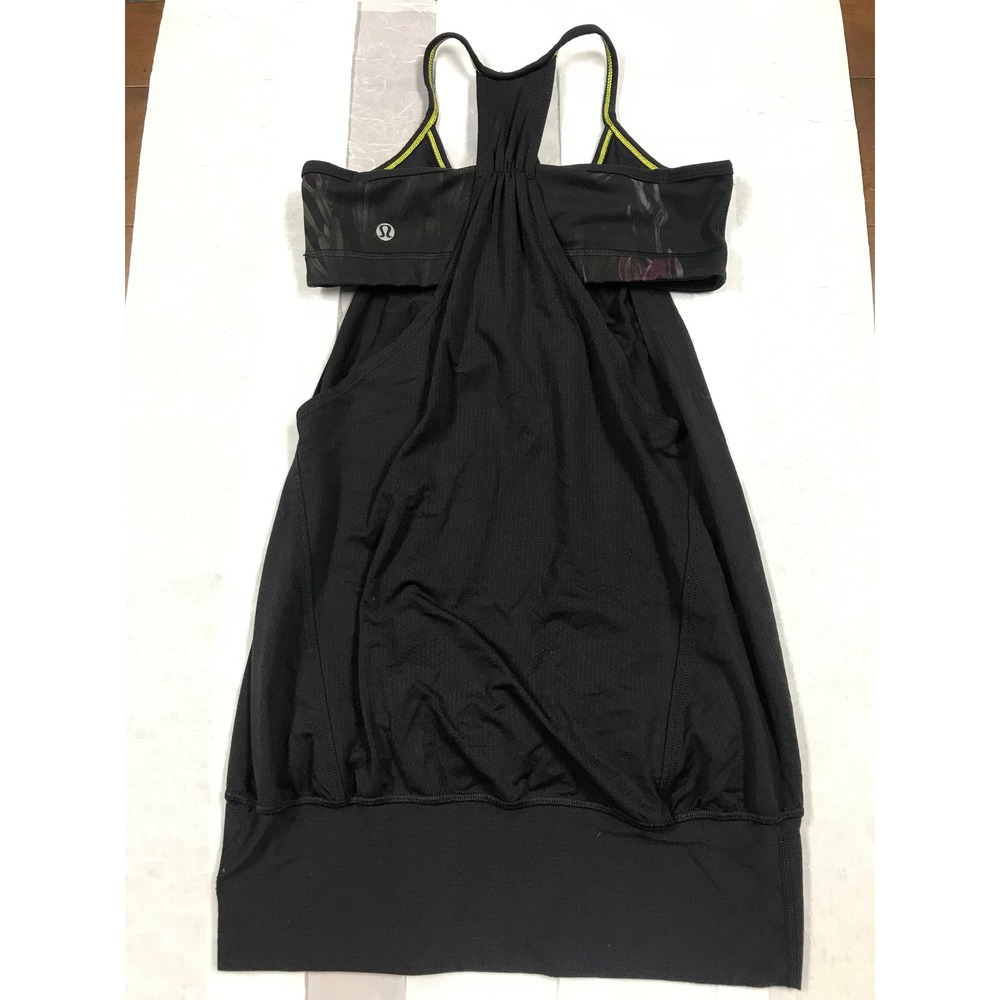 Lululemon Athletica Black Tank with Attached Bra Athletic Womens